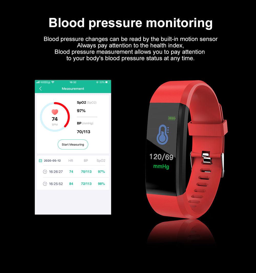 Kids Smart Sport Watch Fitness Tracker Heart Rate LED Watch