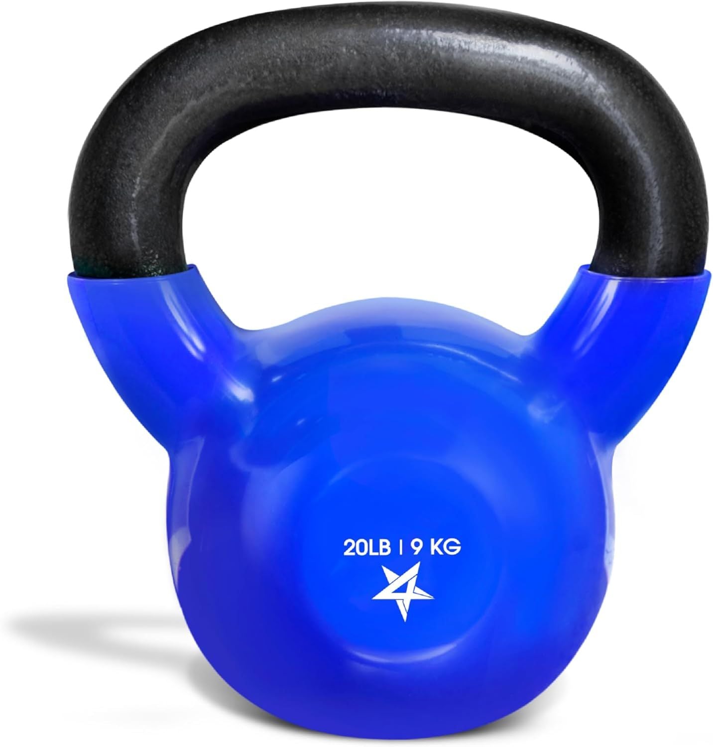 Vinyl Coated Cast Iron Kettlebell Home Gym Training Weight