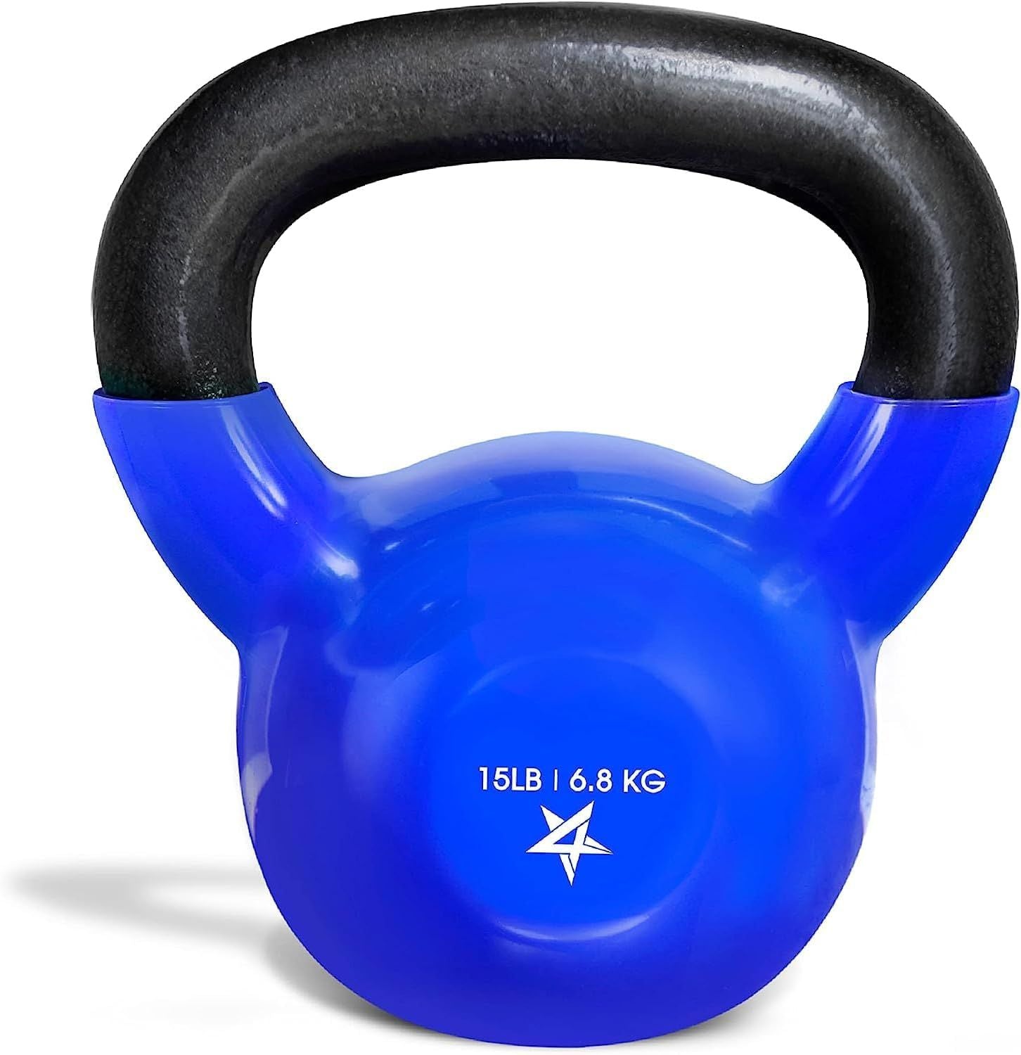 Vinyl Coated Cast Iron Kettlebell Home Gym Training Weight