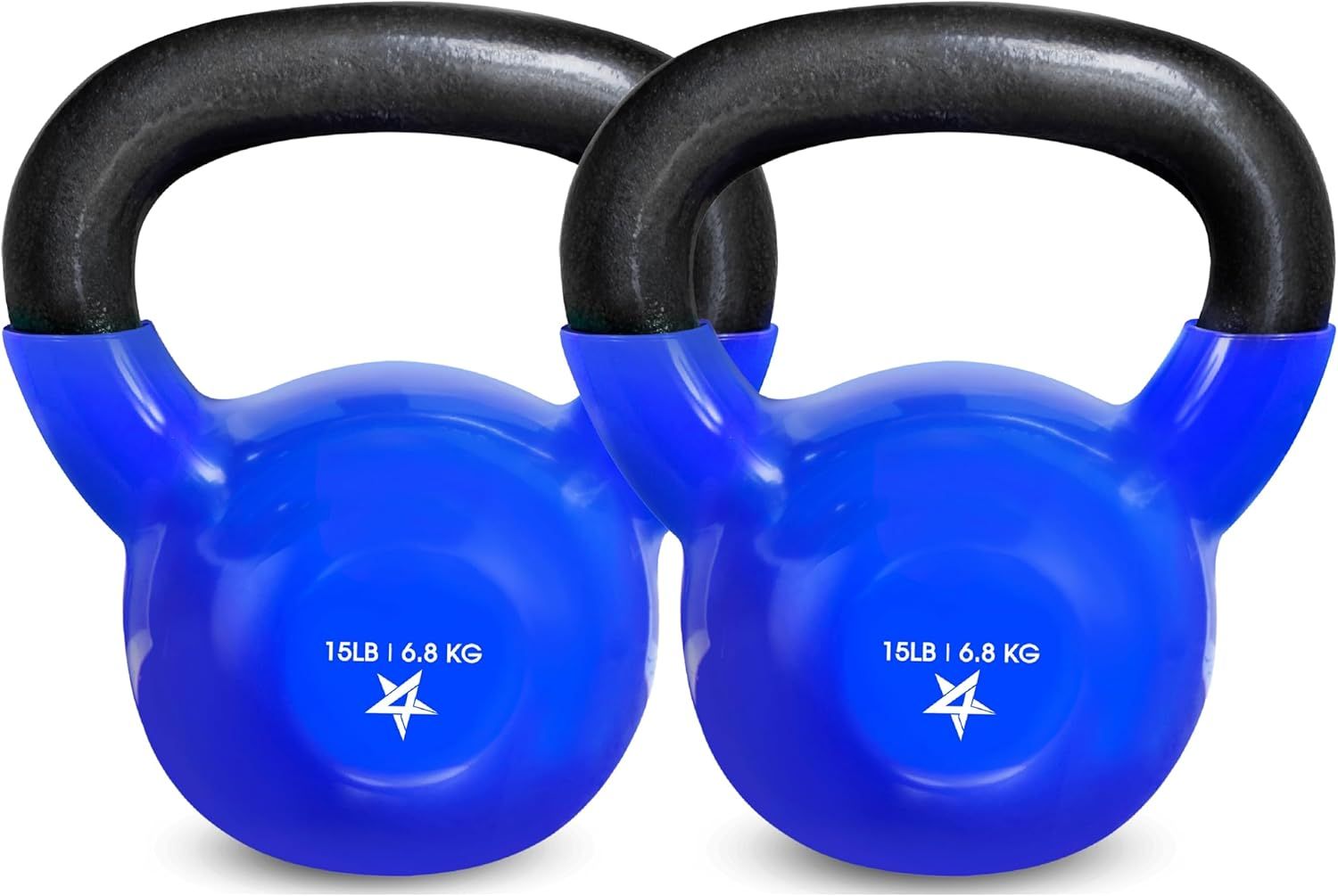 Vinyl Coated Cast Iron Kettlebell Home Gym Training Weight