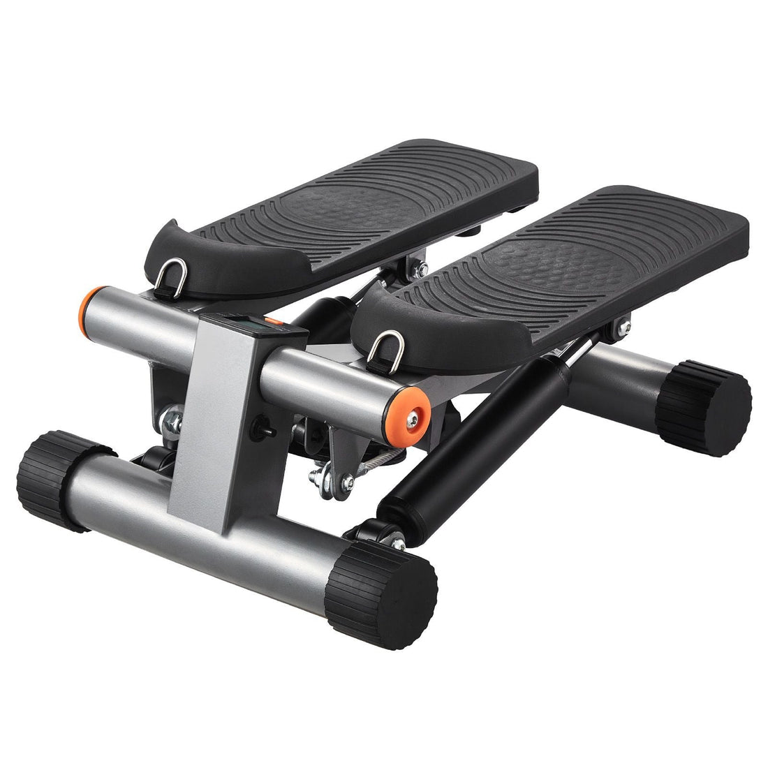 Stair Stepper, Mini Stepper for Exercise at Home, Hydraulic Fitness Stepper with Resistance Bands, Full Body Workout Cardio Equipment, Stair Climber with LCD Monitor, 330LBS Load Capacity
