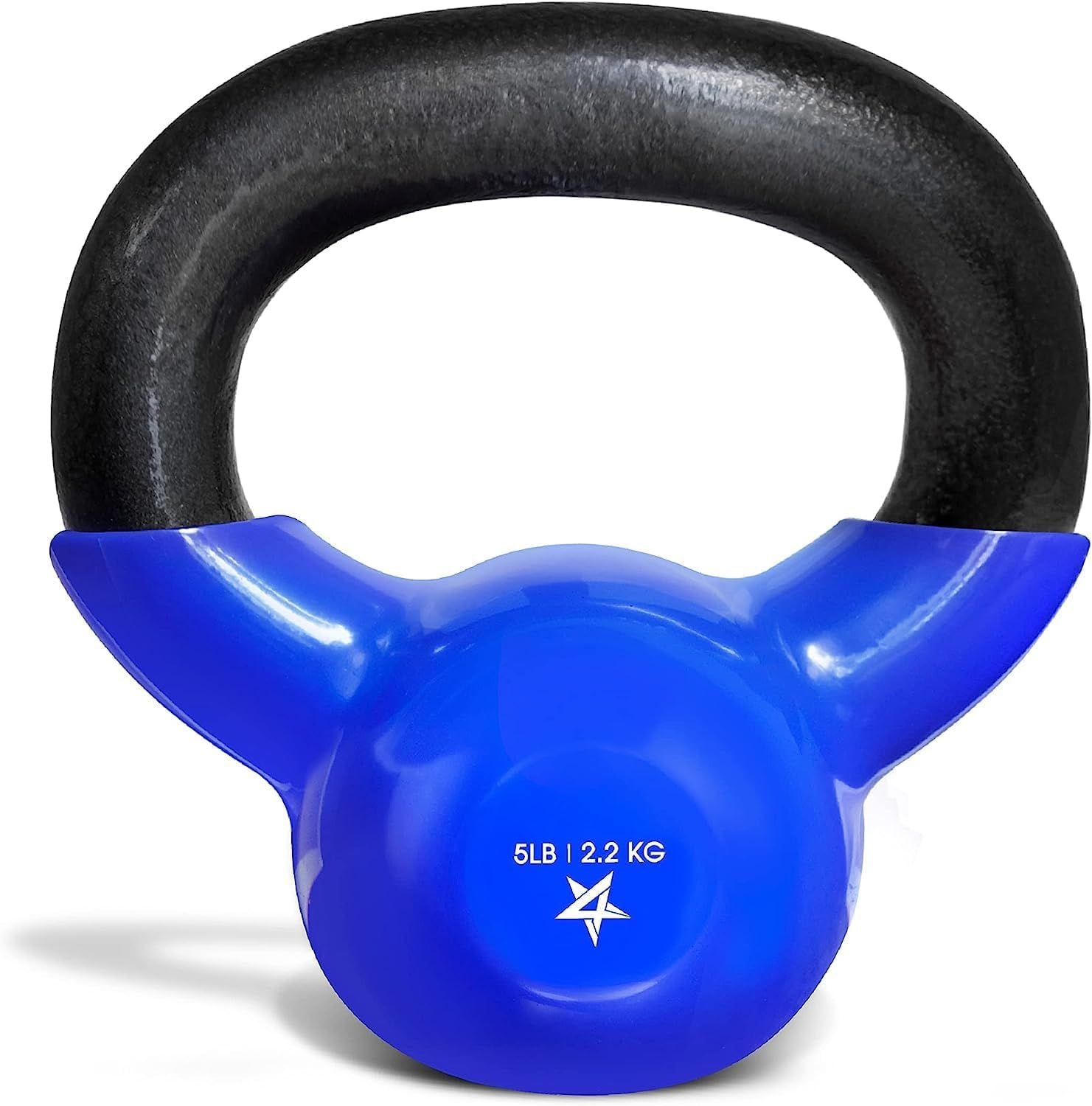 Vinyl Coated Cast Iron Kettlebell Home Gym Training Weight