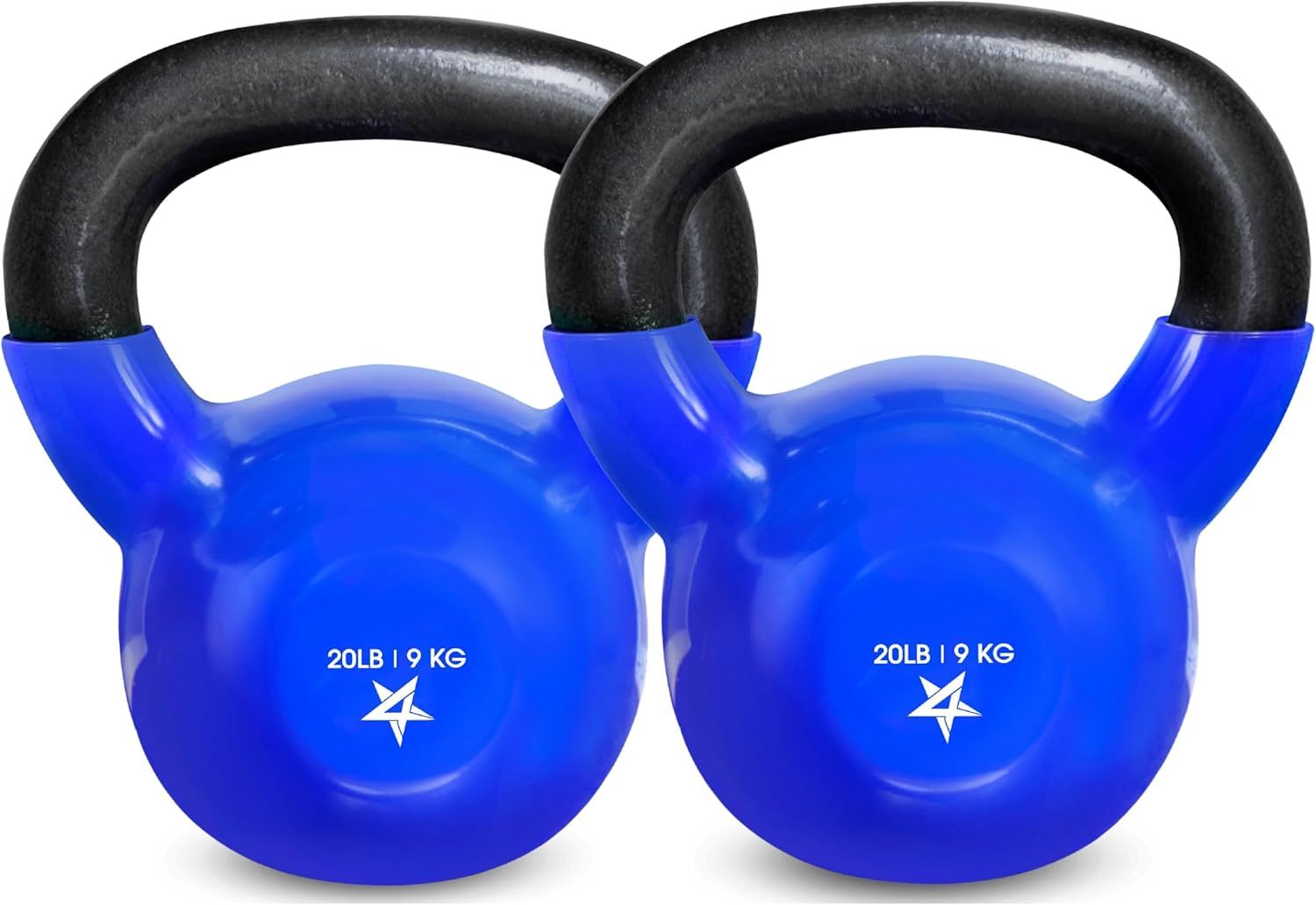 Vinyl Coated Cast Iron Kettlebell Home Gym Training Weight