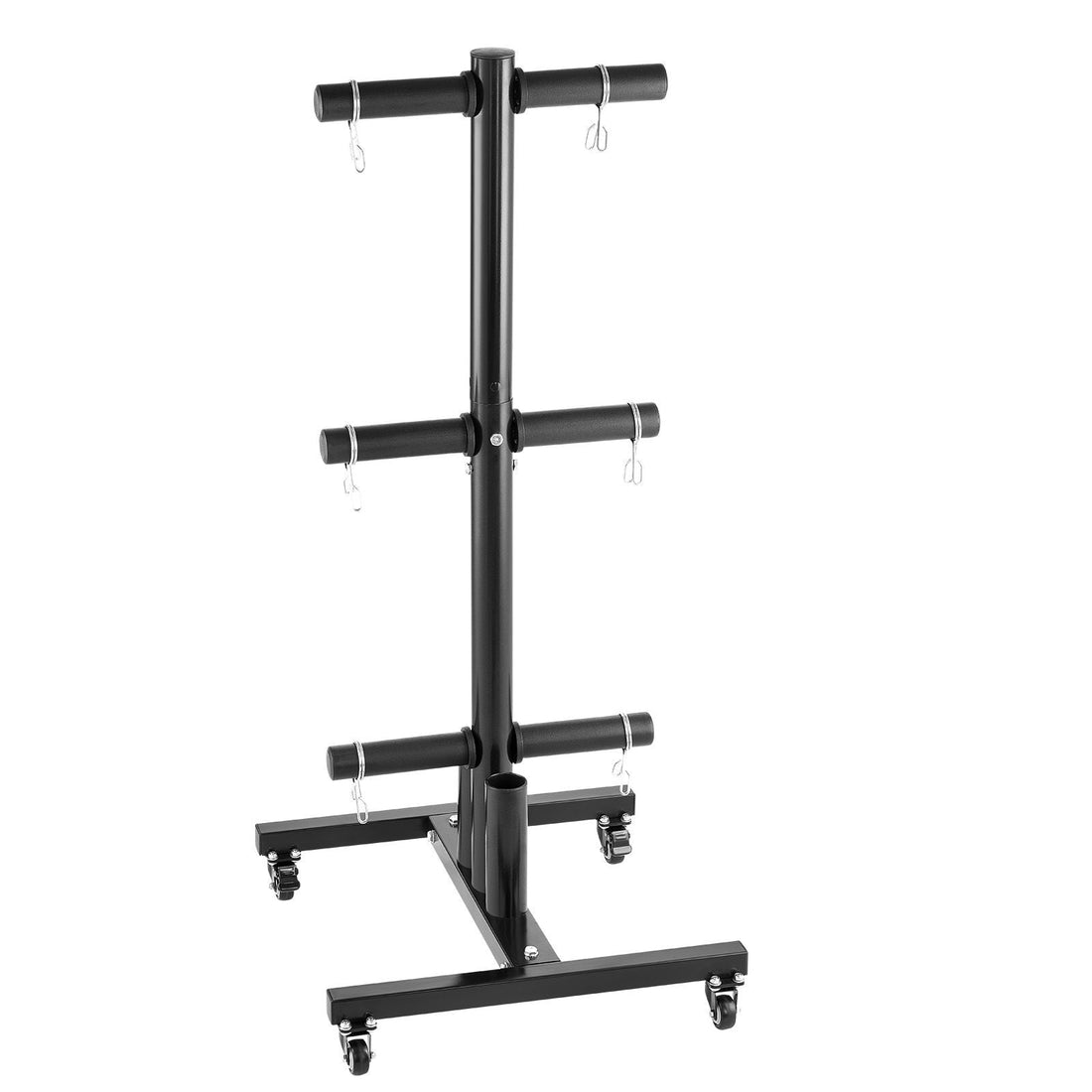 Weight Plate Rack, Vertical Weight Plate Tree for 2-Inch Weight Plates, Standard Weight Plate Tree with Wheels, 1000 lbs Load Capacity Weight Storage Holder, Home Gym Barbell Rack Storage Stand
