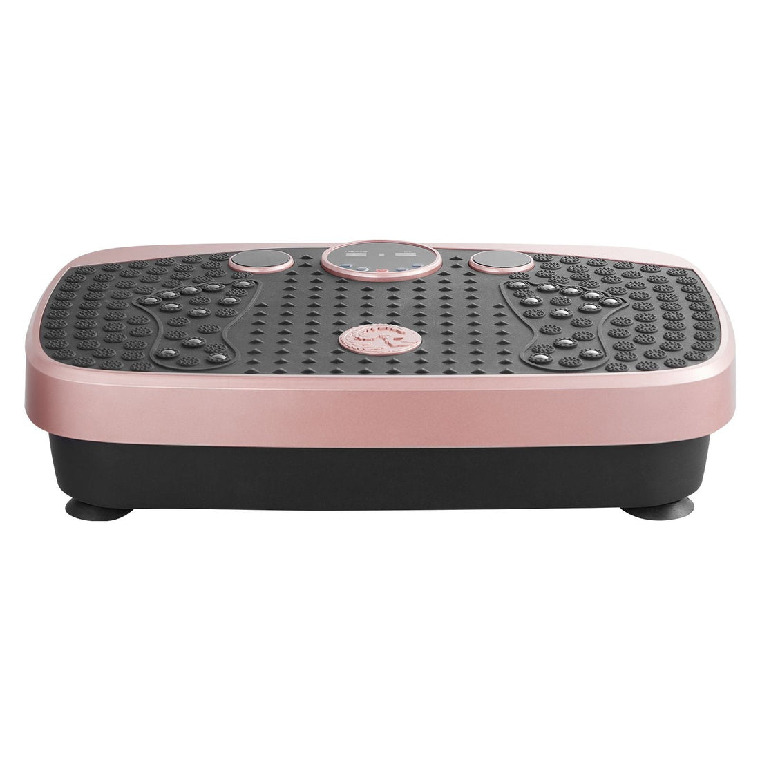 Vibration Plate Exercise Machine, Whole Body Shaker with Magnetic Acupoints for Lymphatic Drainage and Weight Loss, Home Workout Gym Fitness Equipment with 2 Resistance Bands for Women Men, Pink