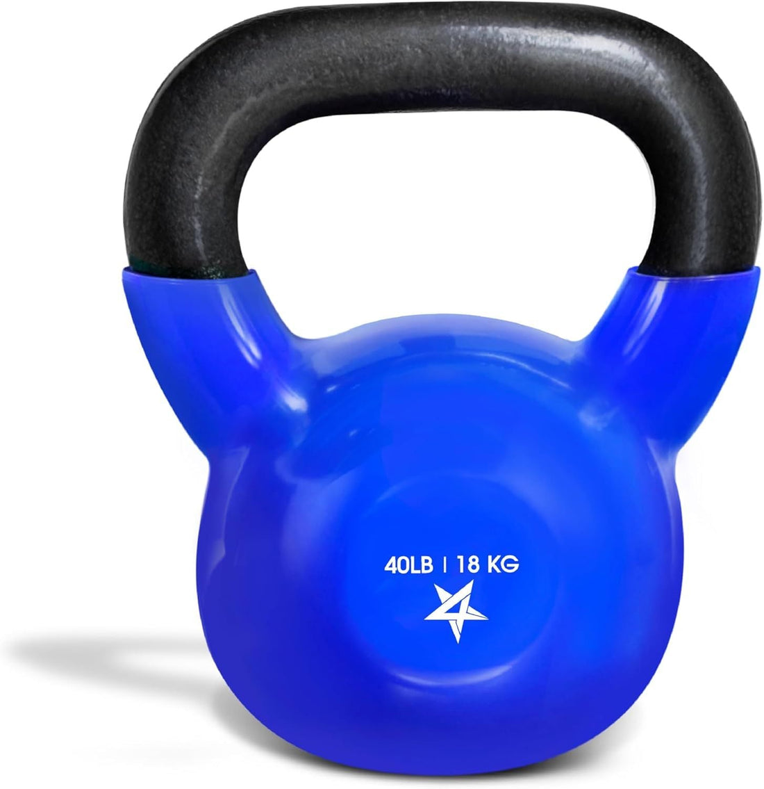 Vinyl Coated Cast Iron Kettlebell Home Gym Training Weight