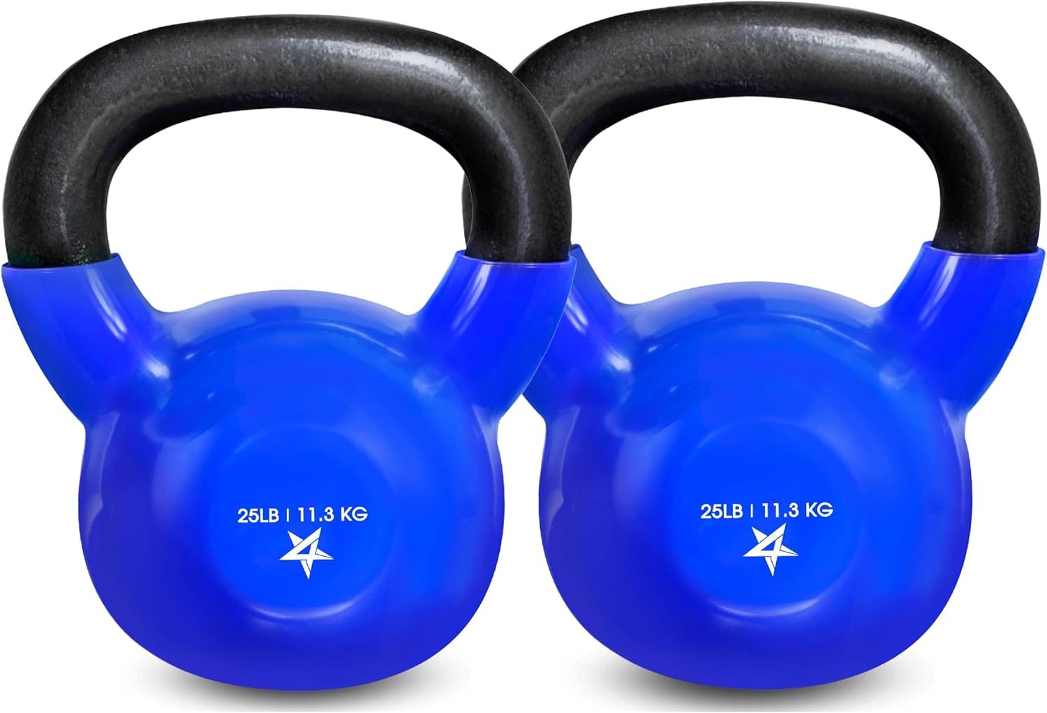 Vinyl Coated Cast Iron Kettlebell Home Gym Training Weight