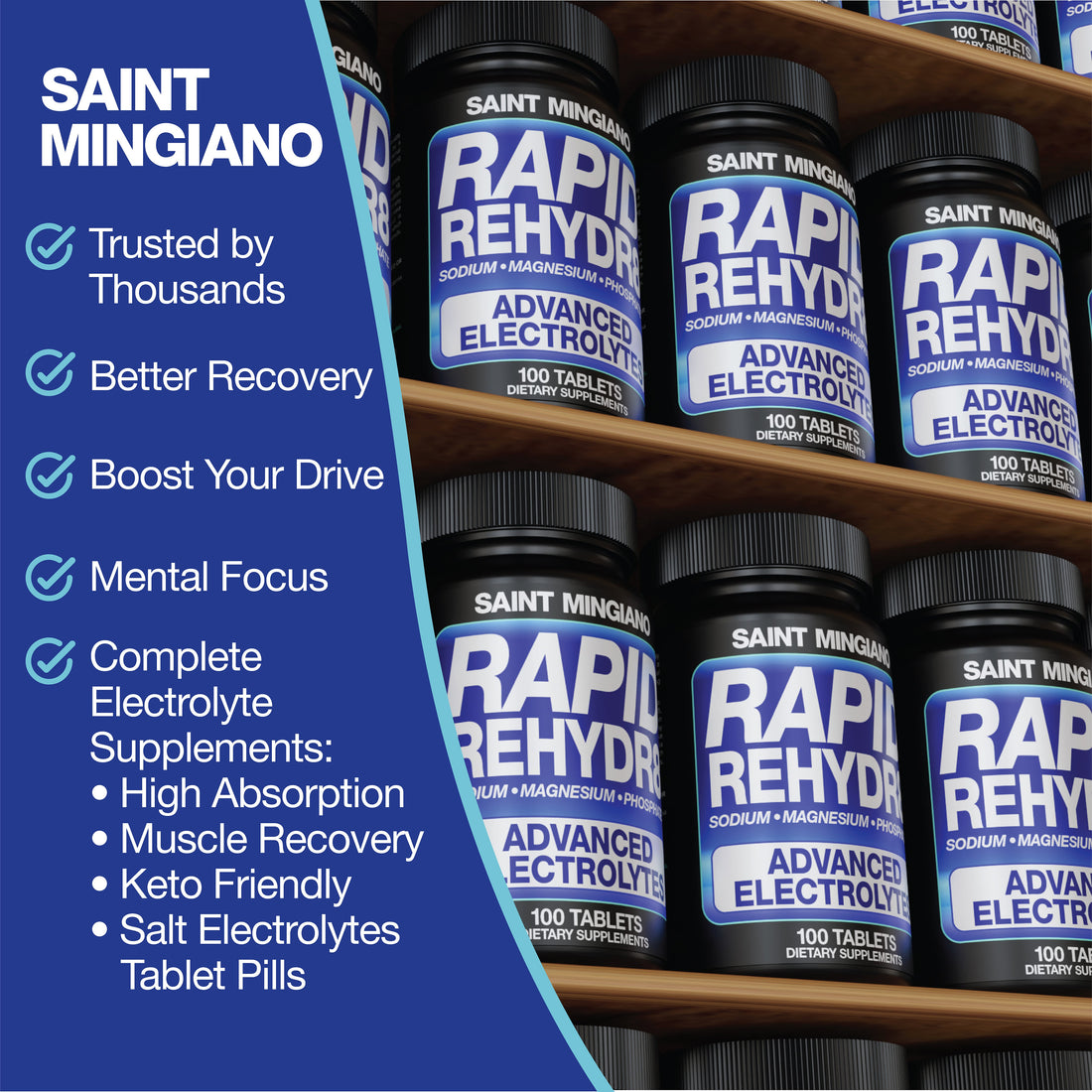 Rapid Rehydr8 Electrolyte Capsules Muscle Recovery Cramp Support Supplement