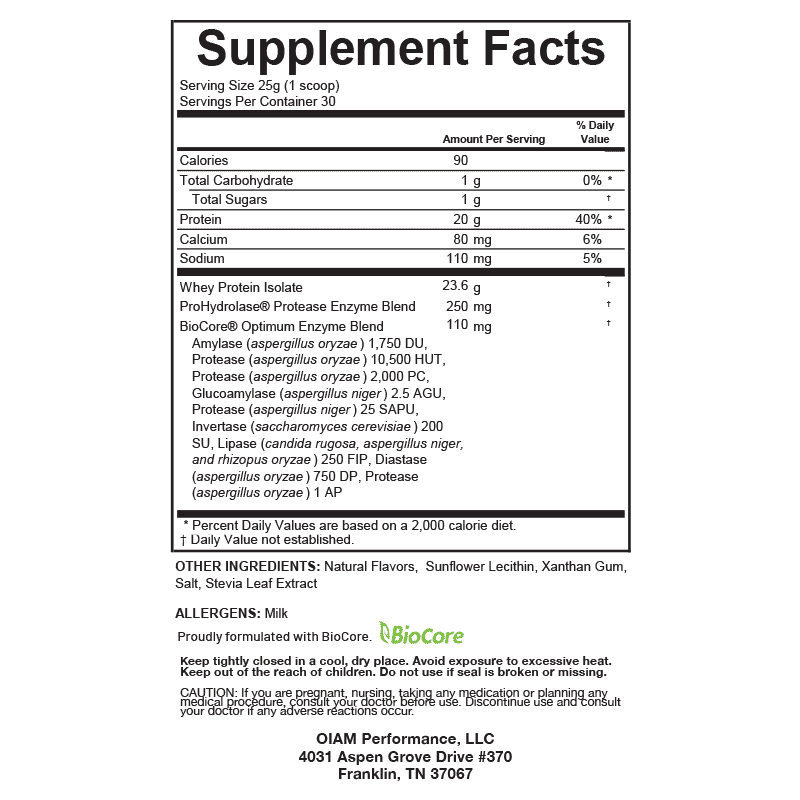 Whey Protein Vanilla Flavor Muscle Growth Recovery Fitness Supplement Powder