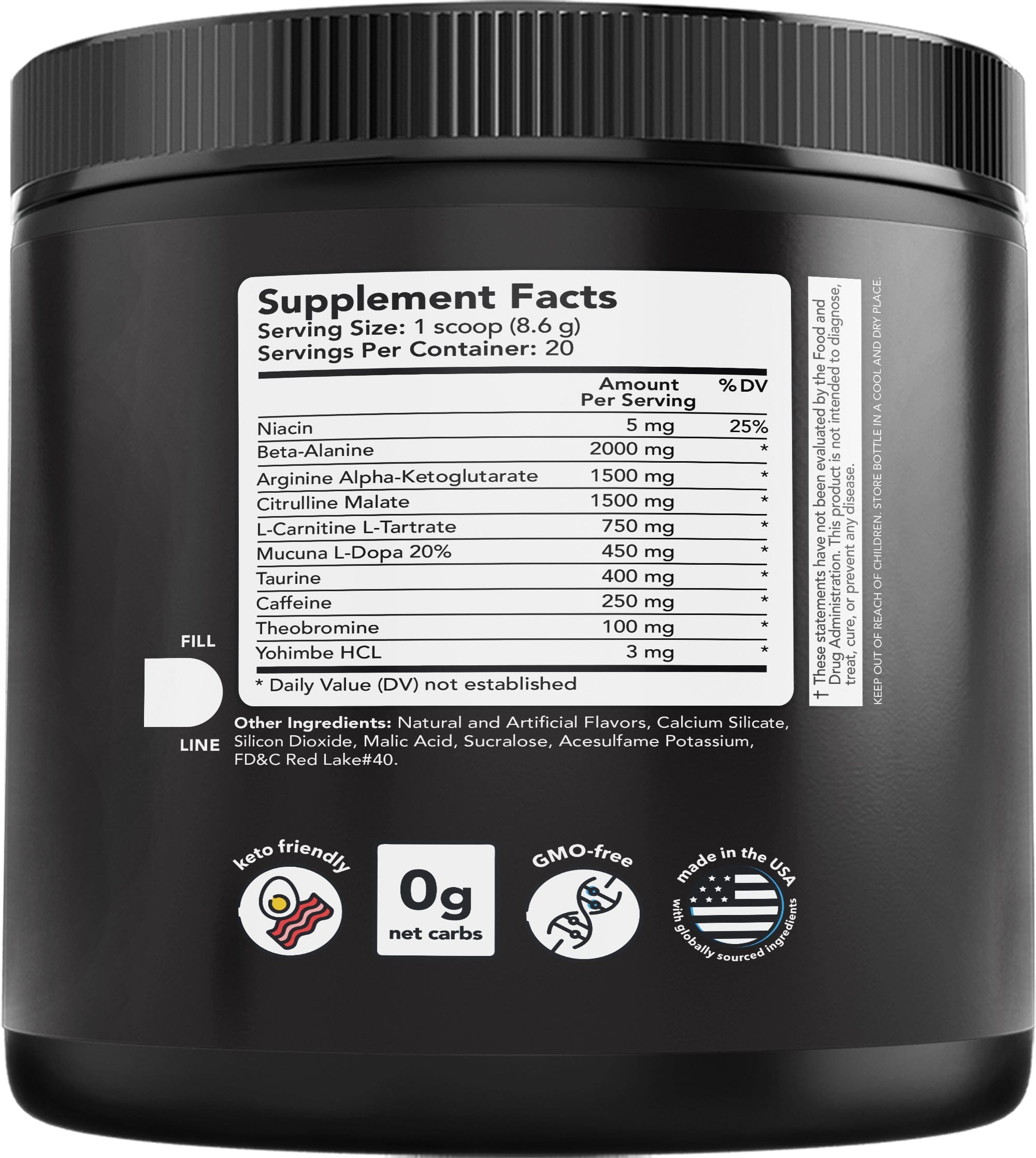 Pre Workout Watermelon Flavor Energy Focus Gym Supplement