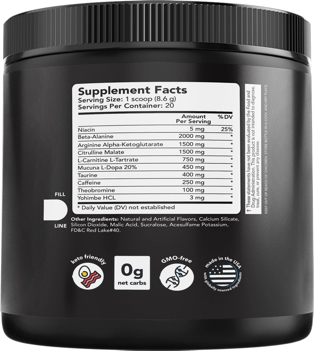 Pre Workout Watermelon Flavor Energy Focus Gym Supplement